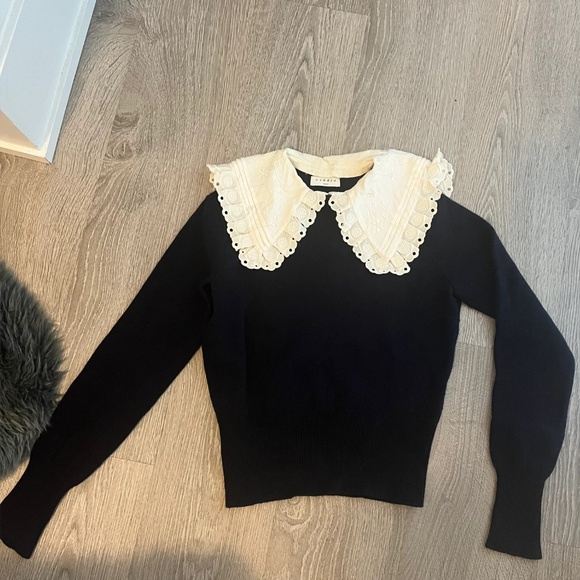 Sandro Peter Pan Collar Sweater - Picture 1 of 1